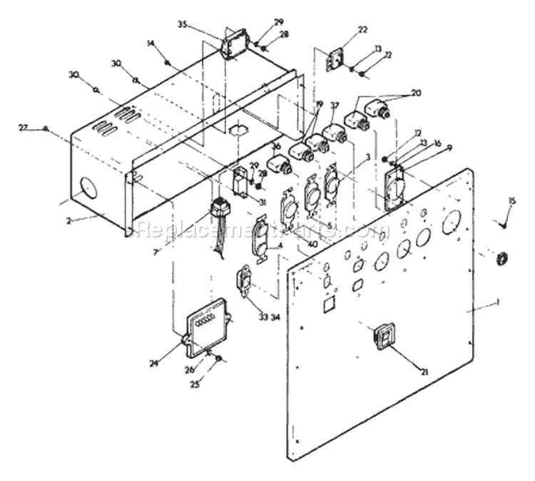 Page B Diagram and Parts List for 9099-1  Briggs and Stratton Generator
